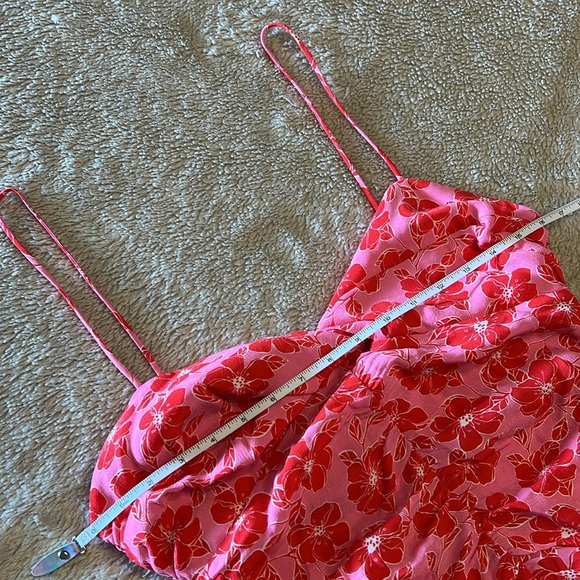 ZARA Floral Print Draped Mini Dress - Picture 11 of 13